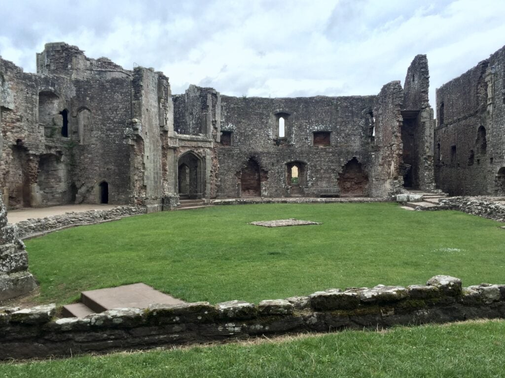 Inside medieval castle